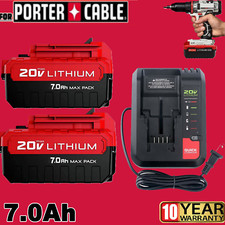 PACK 20 Volt 7.0Ah Lithium-ion Battery for Porter Cable 20V MAX PCC685L PCC680L