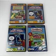 Lot of 4 Lakeshore Interactive MATH Learning Pre-K -K Games DVD s NEW 