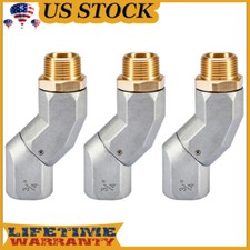 3PCS 3/4" NPT Fuel Hose Swivel Connector for Fuel Transfer Hose Pump Fuel System