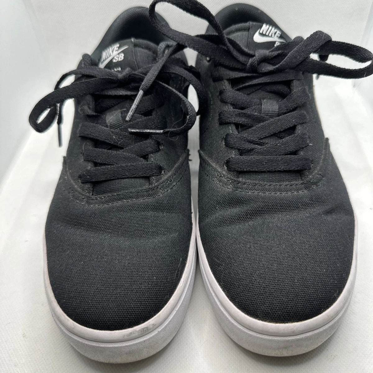Nike Women s SB Check Solar Canvas Sneaker Black Size 8.5 eBay