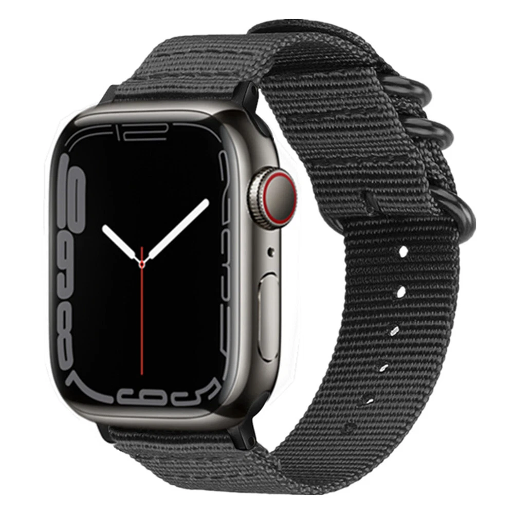 Military Nylon Watch Strap Band For Apple Watch Series 9 8 7 6 5 4