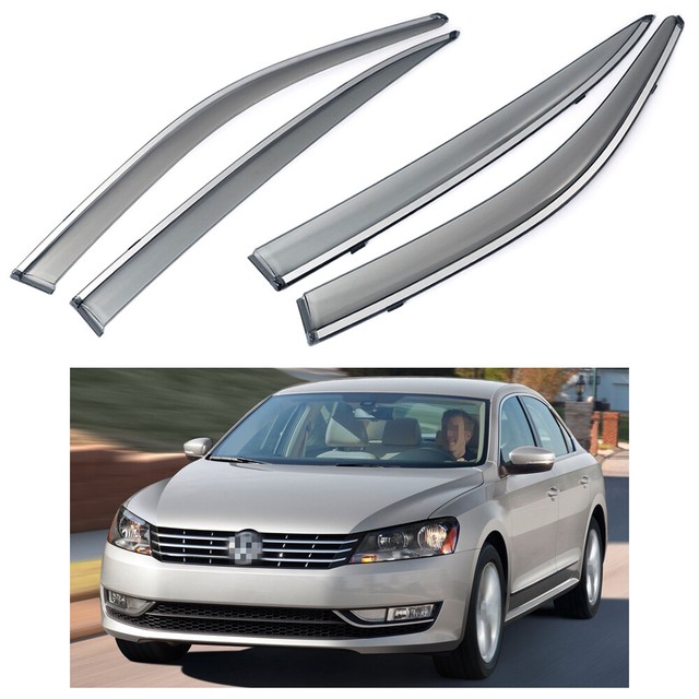 4Pcs Window Visor Vent Shade Rain/Sun/Wind Guard for 20122015 13 14 VW