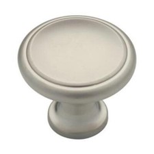  12 Pack 1-3/16" Contemporary Collection Knob Matte Nickel
