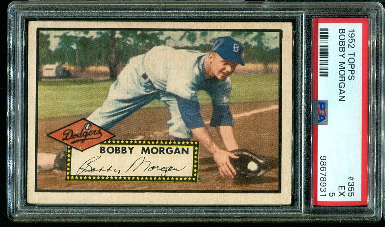 1952 Topps #355 Bobby Morgan PSA 5