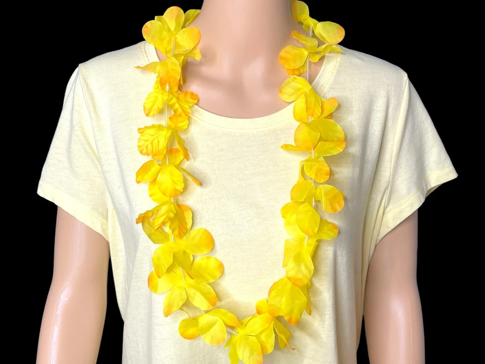 Лот 12 розовый фиолетовый синий цветок Leis гавайский Luau тропический пляж вечеринки свадьбы - Изображение 3 из 4