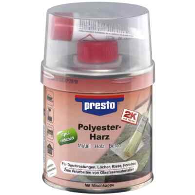 1kg PRESTO 600528 POLYESTERHARZ KUNSTHARZ GFK SPACHTELMASSE EPOXIDHARZ DUPLI 