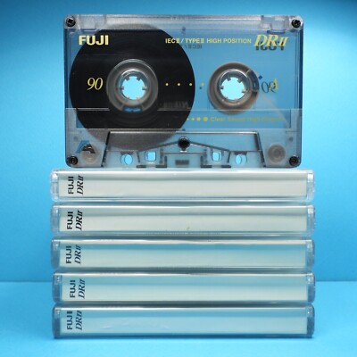   5x FUJI DR II 90 * IEC II Type 2 * Tapes Cassettes Kassetten кассеты * 1998