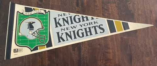 Vintage New York Knights WLAF World League Football Pennant