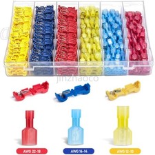 240pcs Insulated T-Taps Quick Splice Crimp Terminals Electrical Wire Connectors