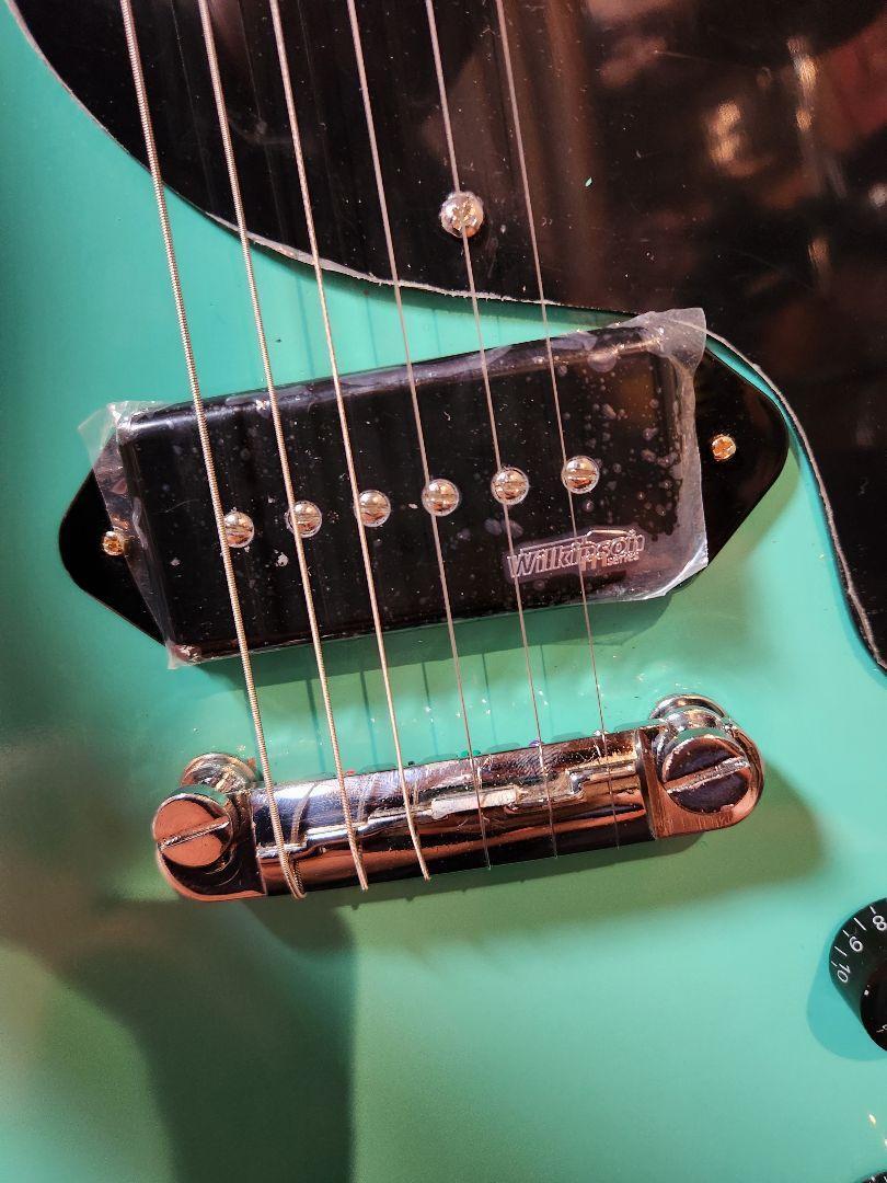 BURNY Rock'n Roll Version Les Paul Junior Surf Green Custom