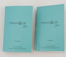 TIFFANY CO. Lot of 2 Eau De Toilette for Him 0.04 oz Sample Spray
