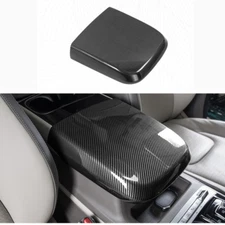 For Kia Carnival 2022 Carbon Fiber Inner Central Armrest Storage Box Cover Trim