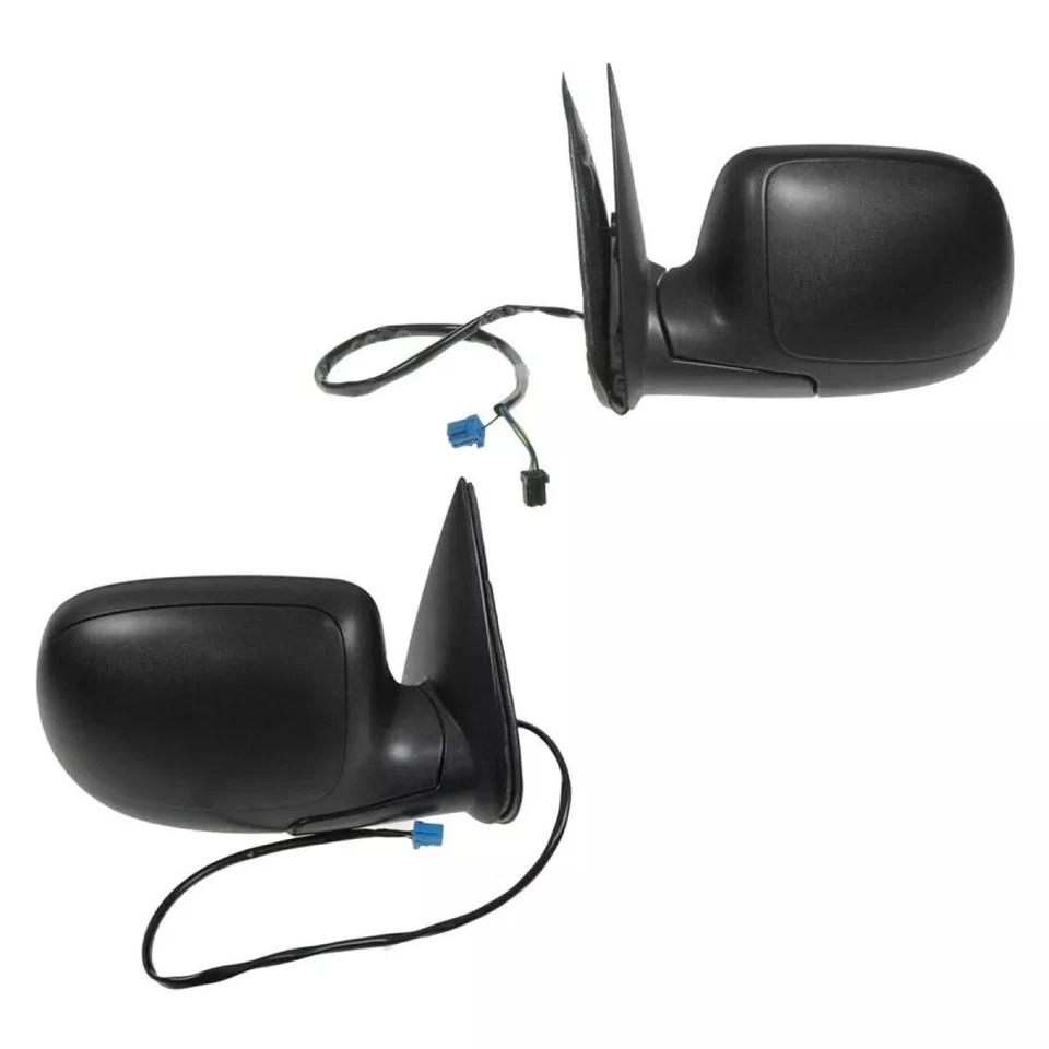 Side View Mirrors Power Heated Black Textured LH & RH Pair Set for Chevy GMC — 第 3/4 张图片