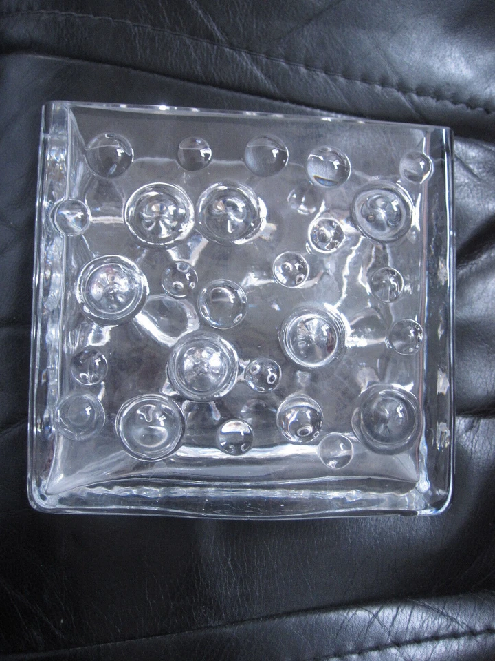 WMF Glas Bubble Vase Design Erich Jachmann 70er Jahre