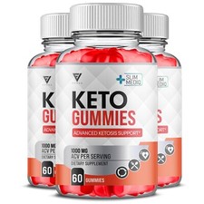  3 Pack Slim Mediq Keto  ACV Gummies Advanced Weight Loss Review 180 Gummies 
