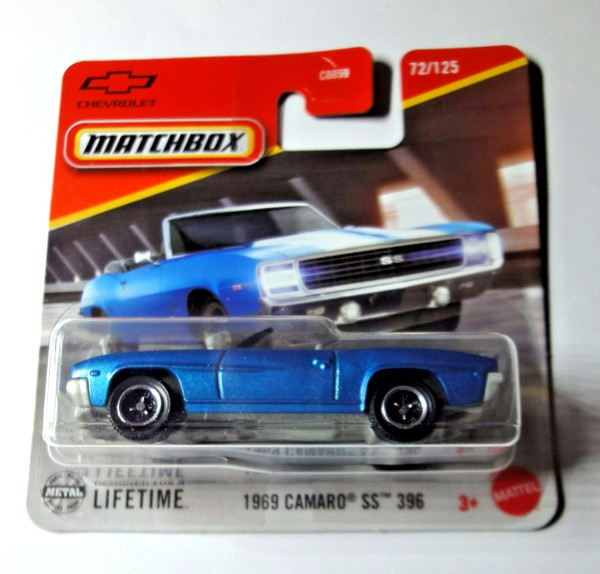 Matchbox - 1969 Camaro Ss 396 Convertible - 72/125 - Mbx Showroom 2025 - JBR84-image