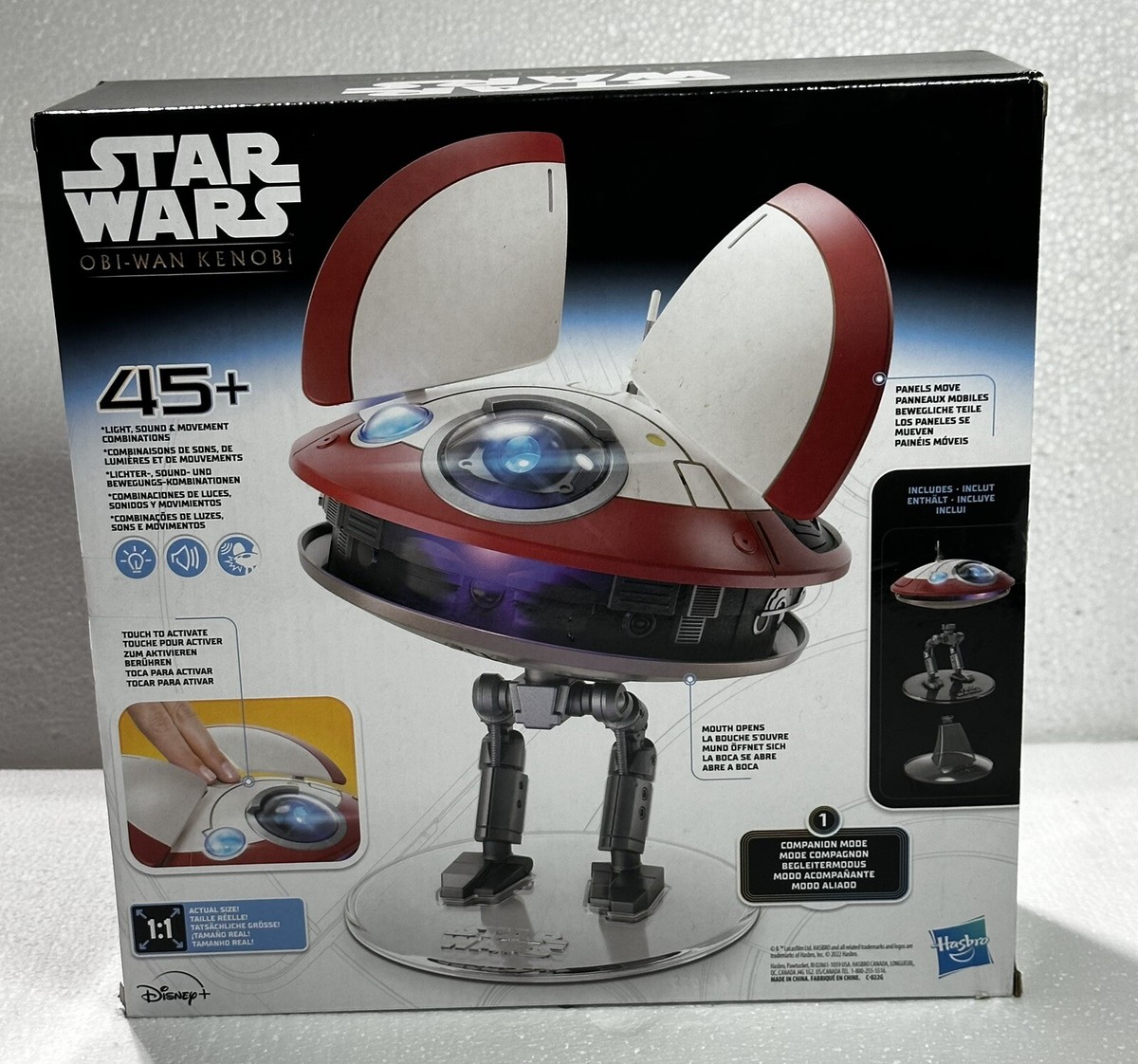 Star Wars Figurine Star Wars Hasbro – Robot L0-LA59 (Lola) – Obi-Wan Kenobi – Électronique – Échelle 1:12 – Neuf Star Wars Figurine Star Wars Hasbro – Robot L0-LA59 (Lola) – Obi-Wan Kenobi – Électronique – Échelle 1:12 – Neuf