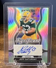 Jeff Saturday 2024 Panini Prizm Silver Significant Signed Auto Green Bay Packers