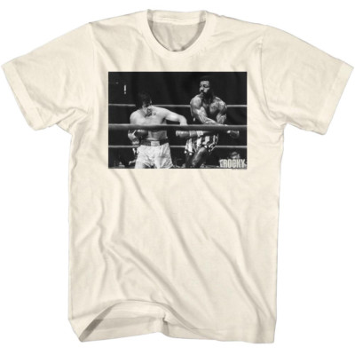 Rocky Balboa Mens New T-Shirt WAAA POWW in Natural SM - 4XL Licensed Stallone
