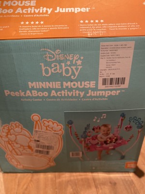 bright starts minnie mouse peekaboo activity jumper