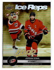 2023-24 Upper Deck MVP Ice Reps Gold Jordan Staal/Stormy #IR-4 Carolina