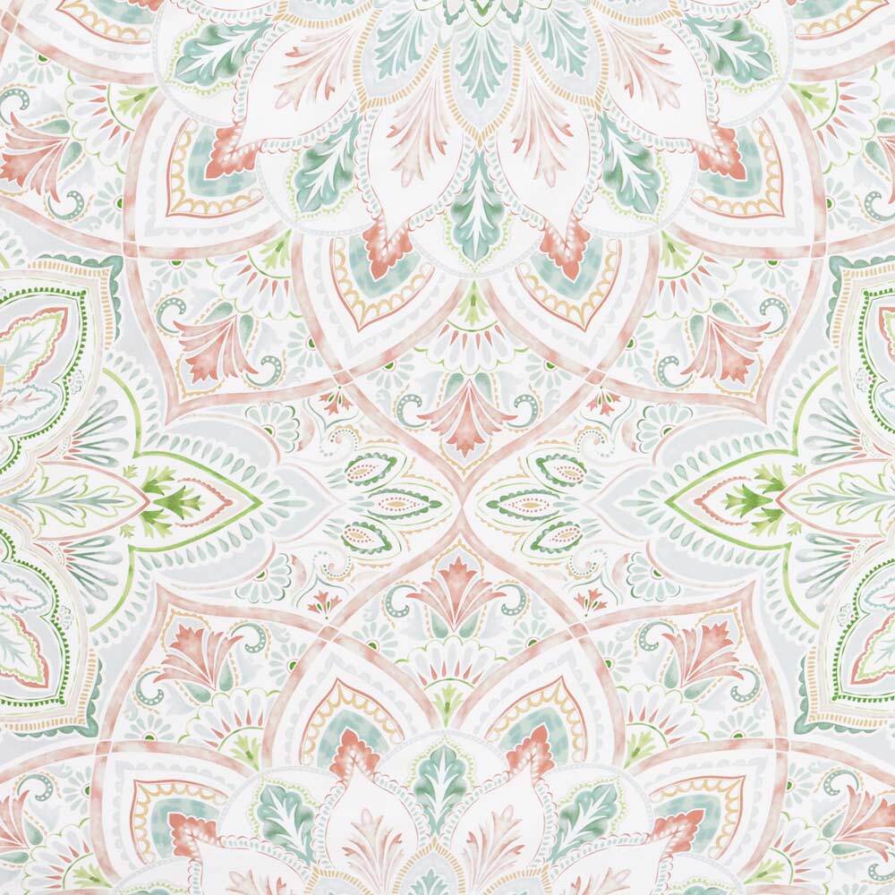 Estella Bio Mako Satin Bettwäsche 135x200 Jamiro gras Mandala Orient grün 3418-5