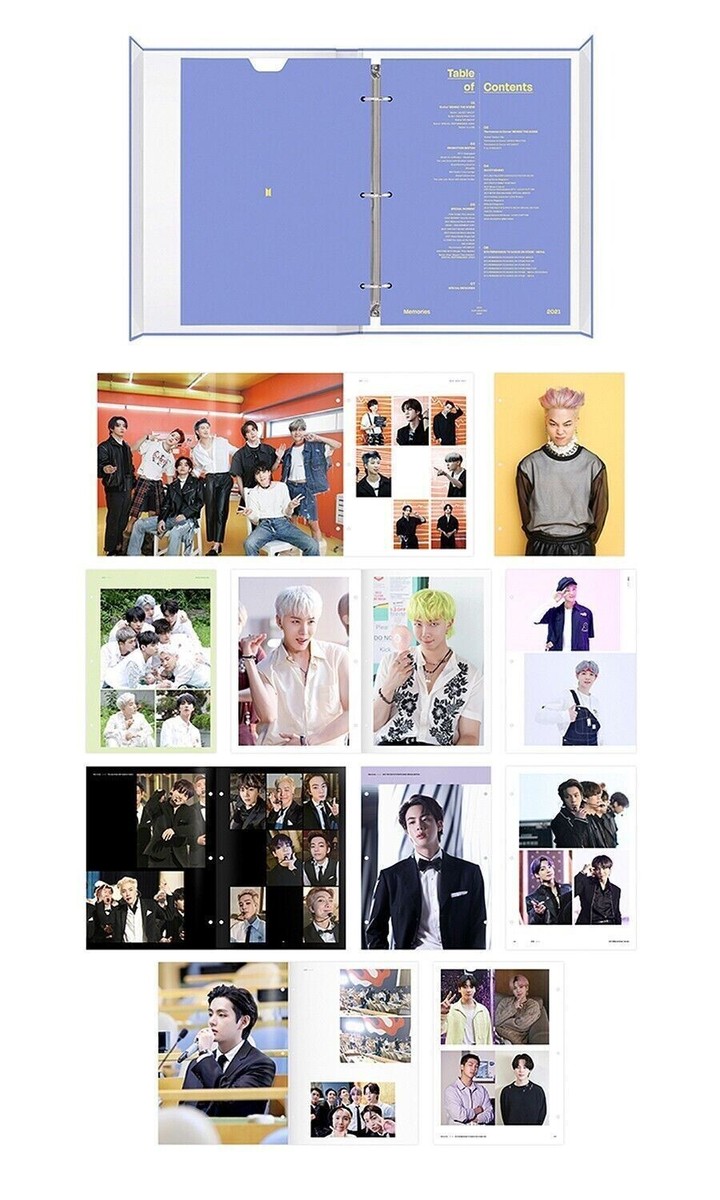 BTS MEMORIES OF 2021 DVD 7Disc+P.Book+Frame+P.Card Full Set