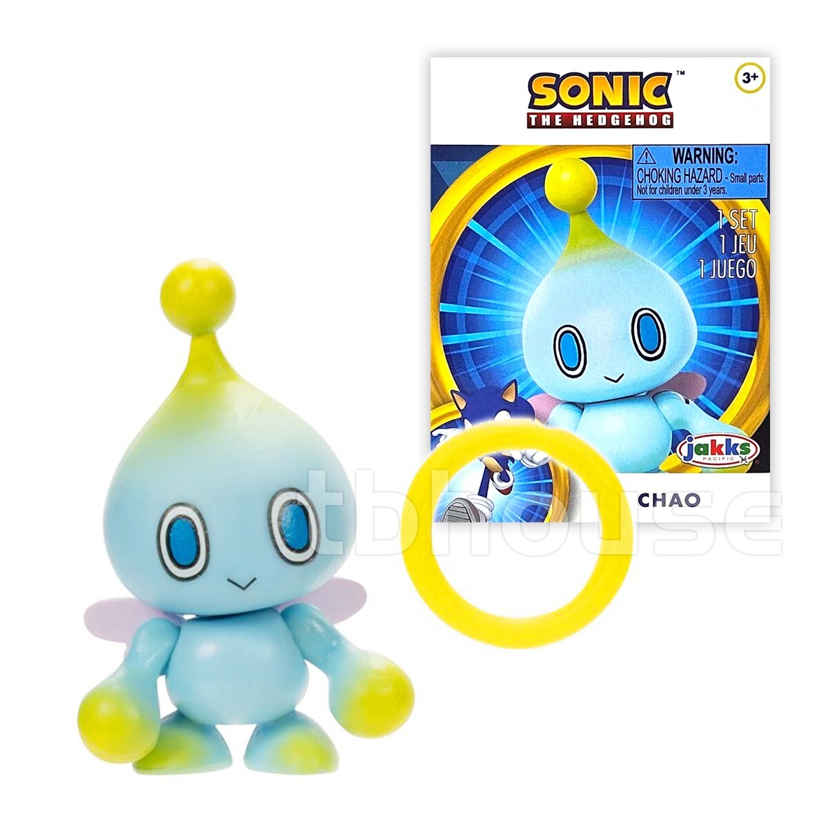 chao☺︎様 CHAO toy SONIC THE HEDGEHOG mini figure WITH RING sega JAKKS