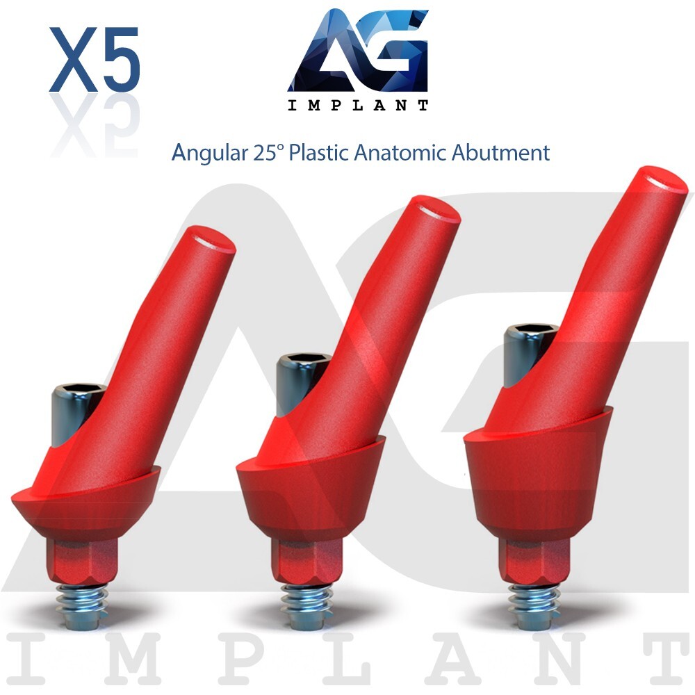 5 Angular 25° Plastic Anatomic Prosthetic System Casting Int Hex