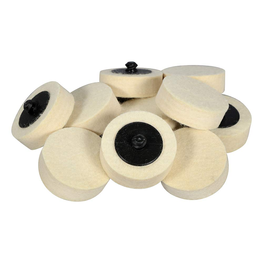 Polish plus Felt Quick Change Buffing Discs - 10 Pack (2