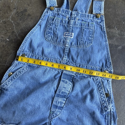 Vintage Shorts Overalls Womens Small S Cotton Denim VTG Faded Blue USA American - Picture 13 of 17