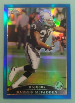 2009 Topps Chrome DARREN MCFADDEN #TC89 Blue Refractor SP Oakland Raiders 