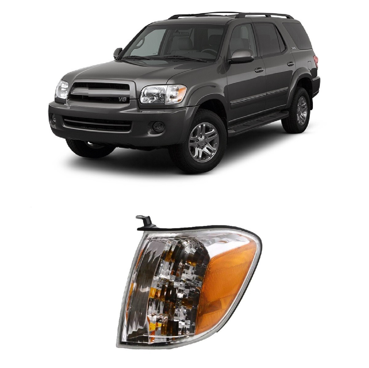For 2005 2006 2007 Toyota Sequoia Corner Light Left Driver Side