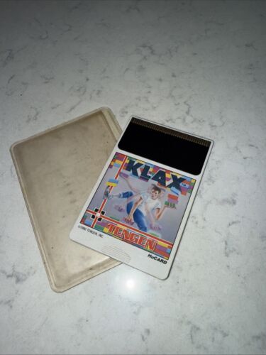 Klax TurboGrafx 16 TG-16 1990 Authentic Cart + Sleeve - Picture 2 of 3