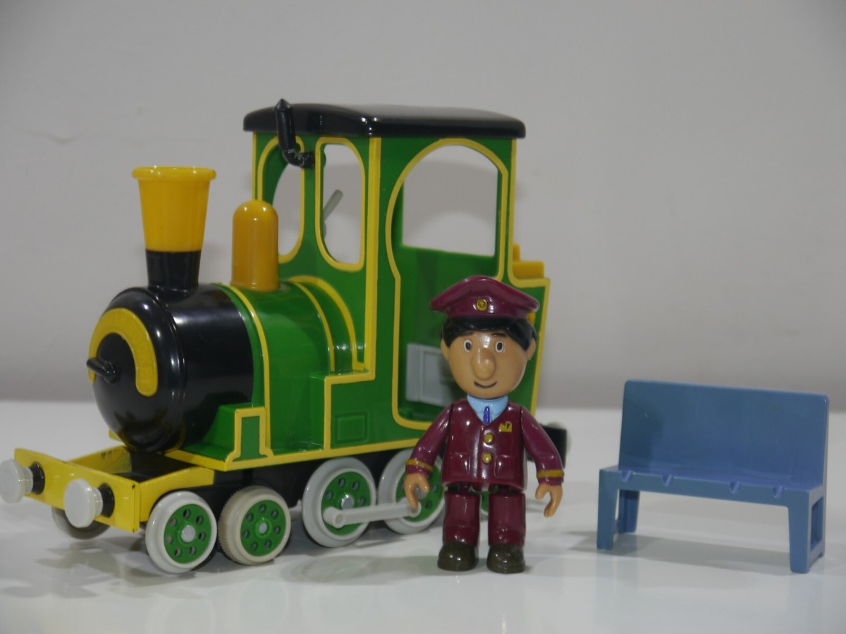 Postman Pat Toys Large Friction Greendale Rocket & AJ Train Driver