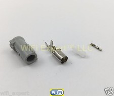 1 x Avic Grey Female Jack Straight crimp RG174 RG179 RG316 RG188 cable connector