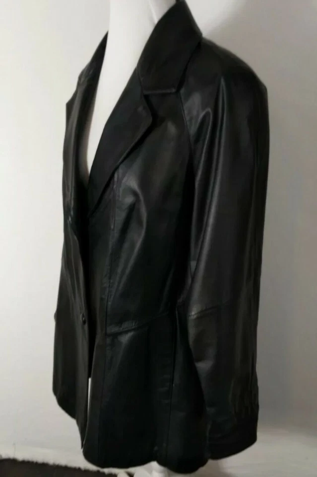 Abrigo Richards Mujer Talla M Cuero Genuino SH2 Foto 4 de 4