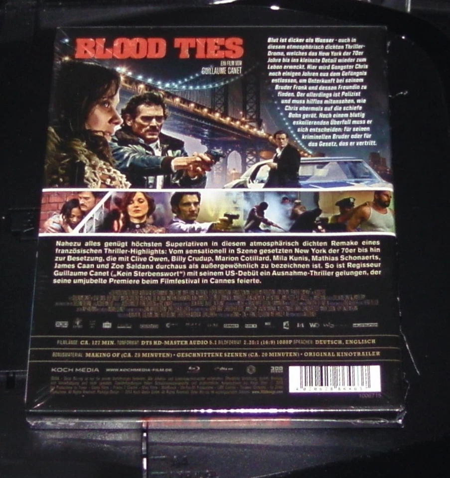 BLOOD TIES MIT CLIVE OWEN LIMITIERTE STEELBOOK EDITION BLU RAY NEU & OVP - Bild 2 von 2
