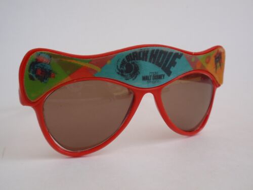 Vintage 1979 Walt Disney The Black Hole Movie Red Promotional Sunglasses Oculens - Picture 1 of 9