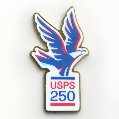 Distintivo spilla bavero USPS United States Postal Service 250° anniversario made in USA