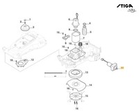 Getriebemotor Original Stiga Robot RasenmäHer Stig - G300 381395003/0