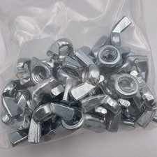 ANSI B18.17 Wing Nut, Grade 2, Steel, Zinc Finish, Coarse Thread, 5/16-18
