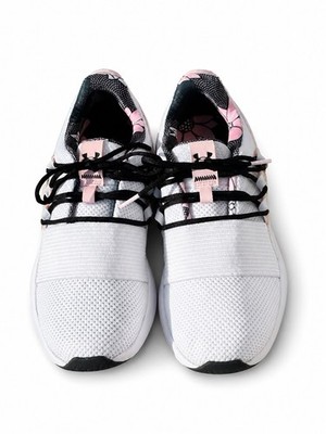 Under Armour Charged Breathe Lace Sneakers Women s White Pink Black Size 8.5