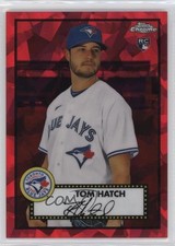 2021 Chrome Platinum Anniversary Red Atomic Refractor /100 Thomas Hatch Tom 13c1