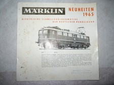 Märklin catalogo novità del 1965 -ottimo-affare-