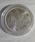 Rockefeller Silver 2015 1 Troy Ounce .999 Fine Silver Round Bullion