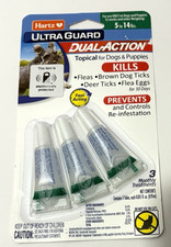 Hartz UltraGuard DualAction Flea  Tick Drops for Dogs  Puppies, 5-14 lbs, 3 Ct