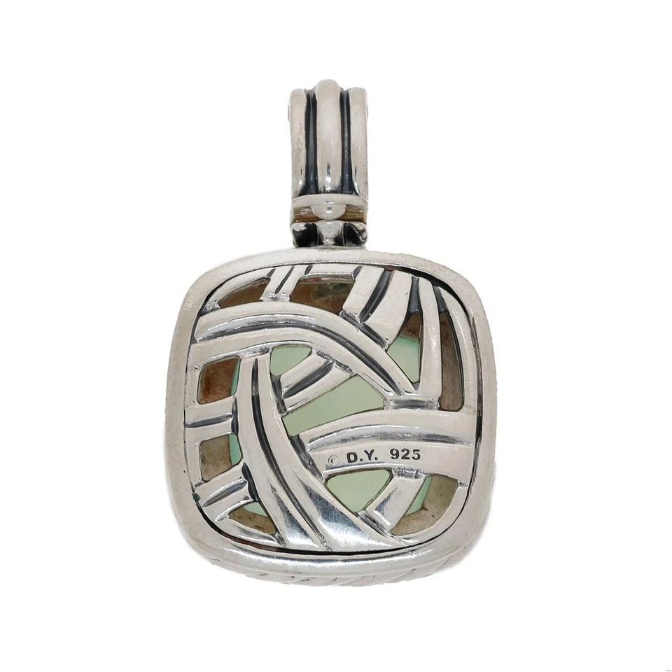 David Yurman Calcedonia Albión Colgante Potenciador Plata de Ley 1.15" Foto 4 de 4