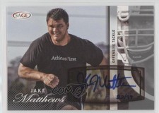 2014 SAGE Auto Football Silver 82/99 Jake Matthews #A31 Auto 0af