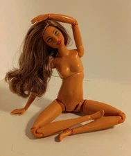 Nude Hybrid Barbie Hazel Hair, Green Eyes Unique Face  Made to Move 2018